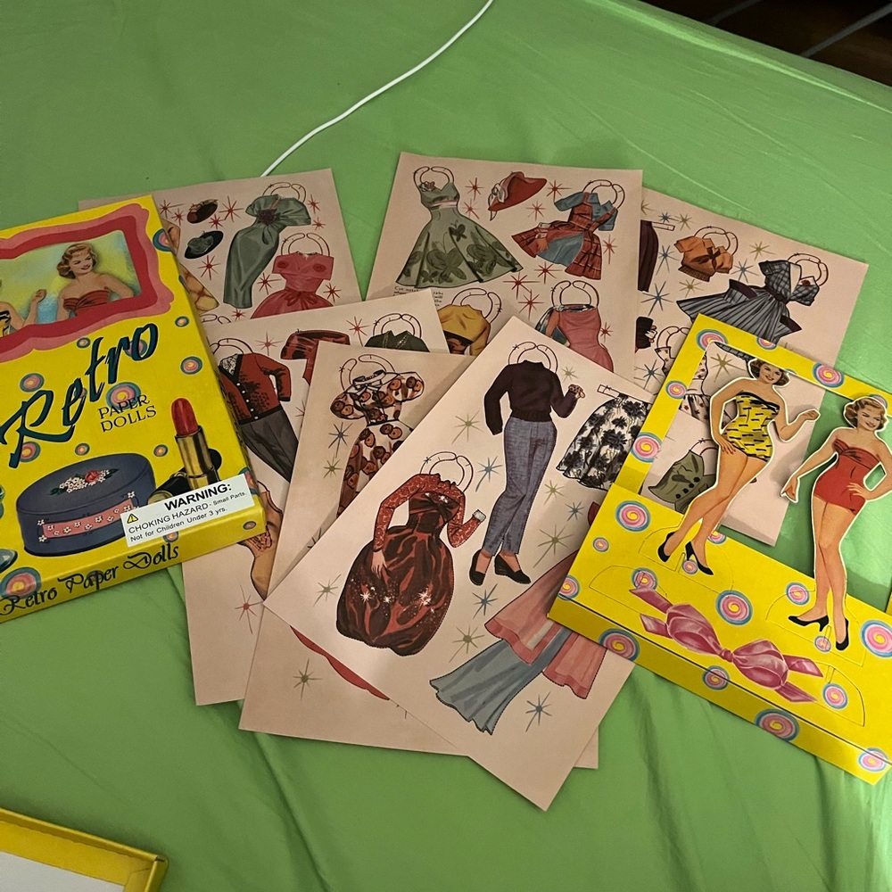 Retro paper dolls New